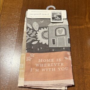 HOME IS WHERE ‘IM WITH YOU - Dish Towel - Primitives by Kathy